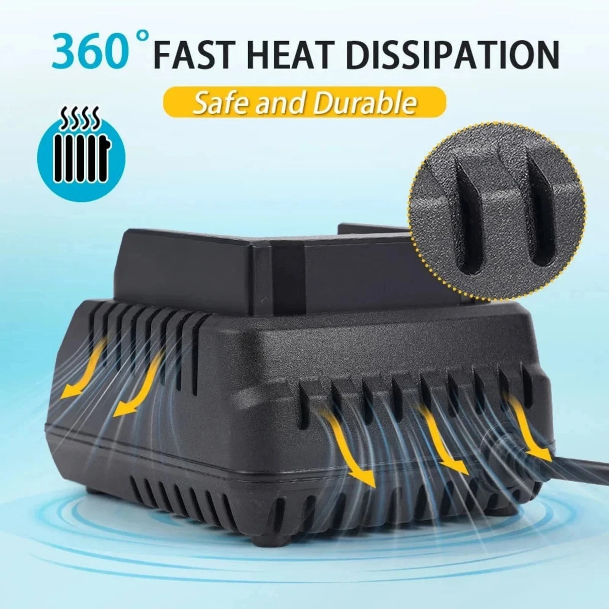 Plug Charger For Makita 18V 21V Lithium Ion BL1415 BL1815 BL1830 BL1850 Pack