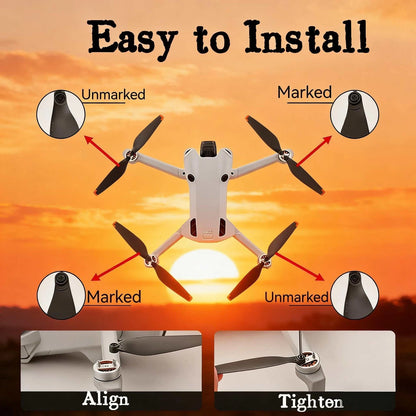 8Pcs Low-Noise Quick-Release Propellers for DJI Mini 4 Pro Propellers, Full...