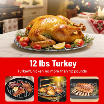 12inch Stainless Steel Roasting Rack, Oval Rack for small, Silver
