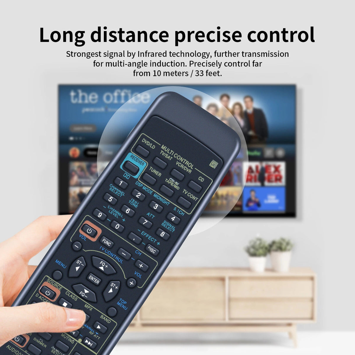AXD7247 Remote Control For Pioneer AV Receiver VSX609RDS/MVXJI VSX-D510