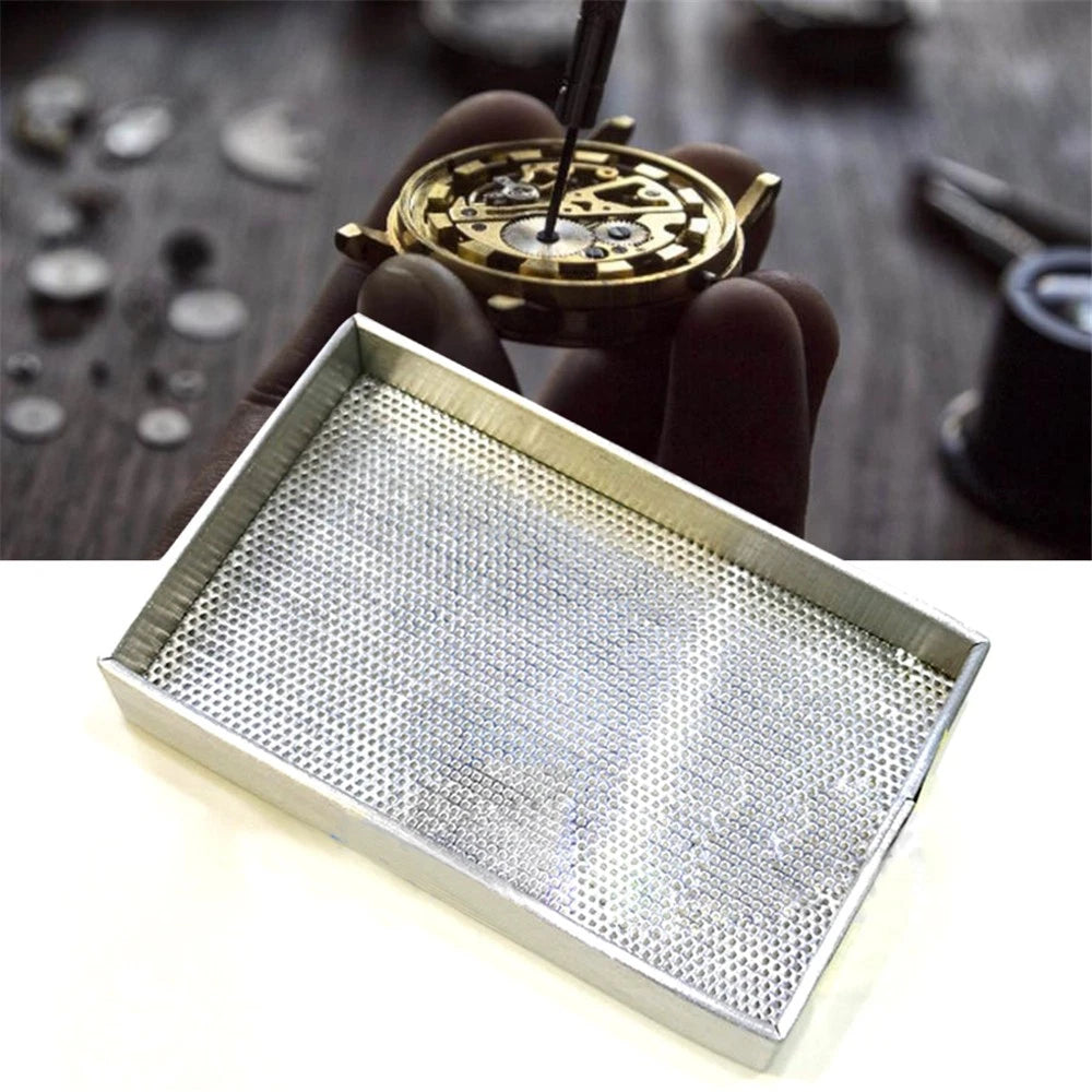 Aluminum Frame Steel Mesh Watch Accessories Storage Tray Organizer Dryer Plate