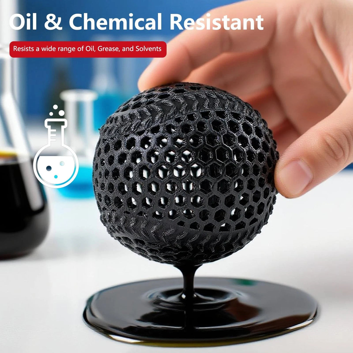 Siraya Tech Rebound PEBA 95A Flexible Filament, The 800g, Peba 95a Black