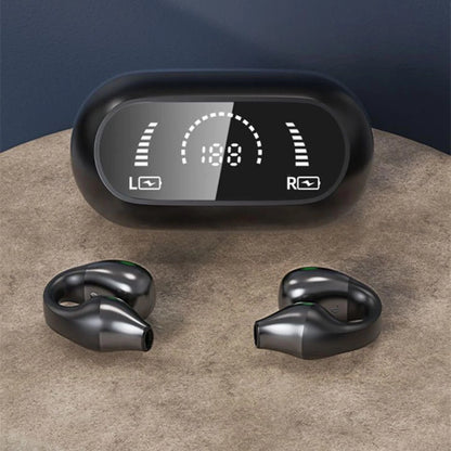 LED Bone Conduction Earbuds Wireless Bluetooth 5.2 Headphone HiFi Stereo Headset