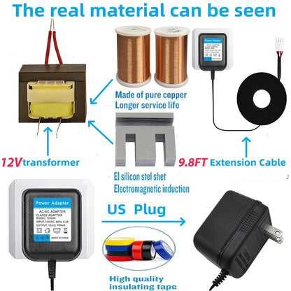 12V AC Soft Water Supply Adapter Transformer, Replacement for Clack Water...