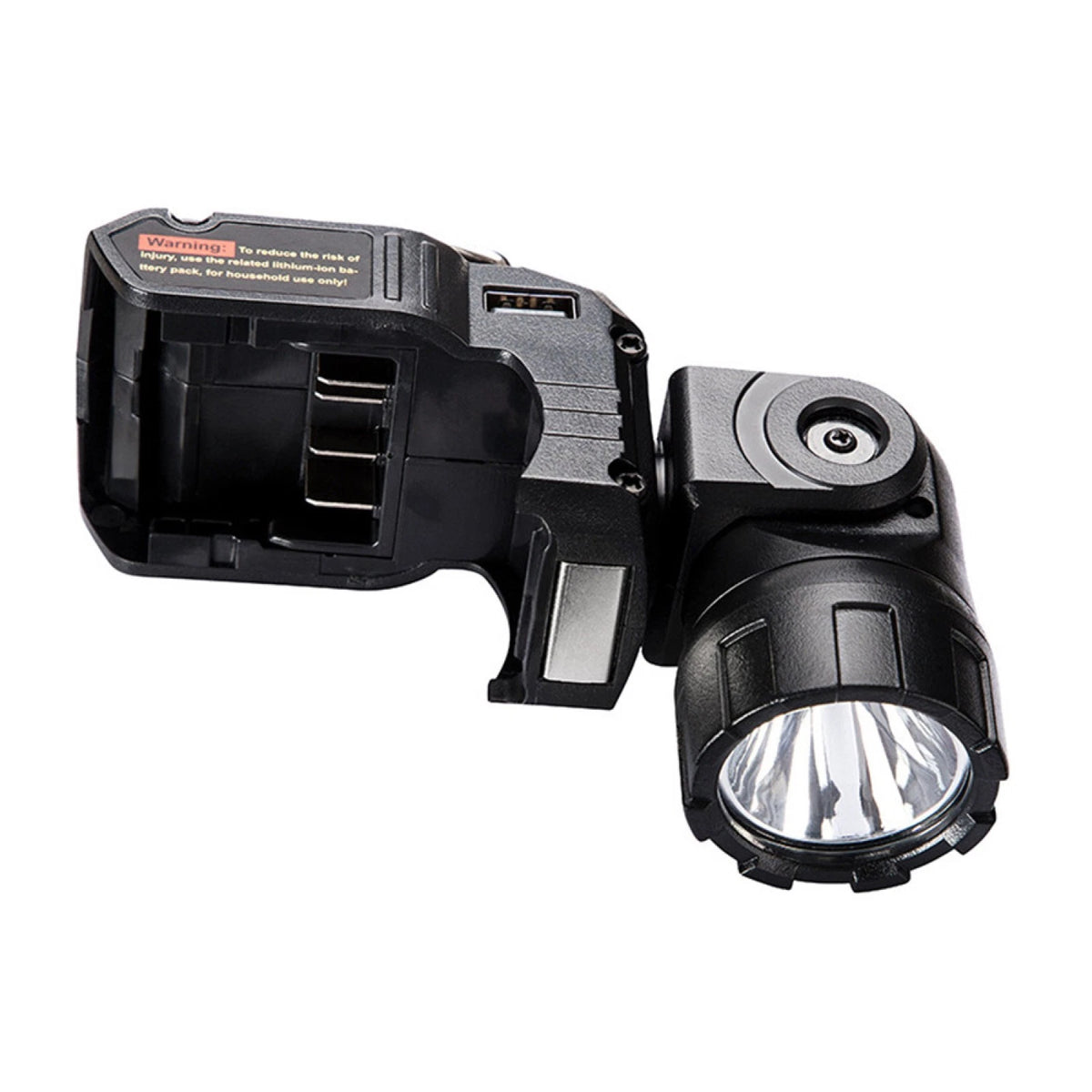 Handheld LED Work Light Flashlight Adapter For DeWalt 12V MAX Li-Ion Battery F