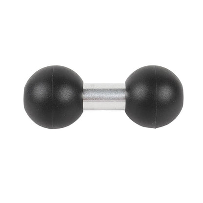 25mm to 25mm Double Ball Joint Adapter Flexible For Brackets Black