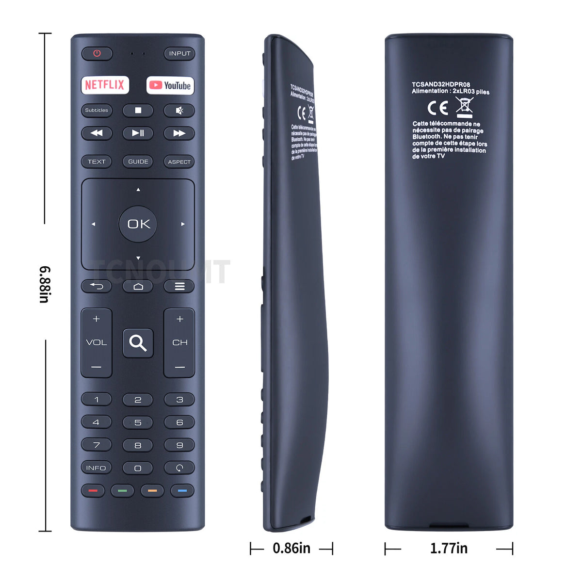 Remote Control For Allview 40ePlay6000-F/1 40" Full HD Smart Android LED TV