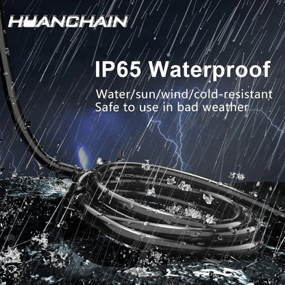 HUANCHAIN 100 FT 16 Gauge Black Indoor Outdoor Extension Cord 100 FT,
