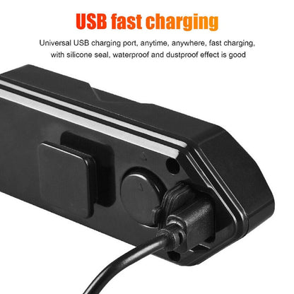 Tail Light Turn Signals Cycling Tail Light USB Bicycle Warning Lamp With Horn