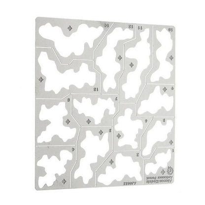 1/35 1/100 Stainless Steel Hollow Forest Camouflage Template Spray Craft Tool