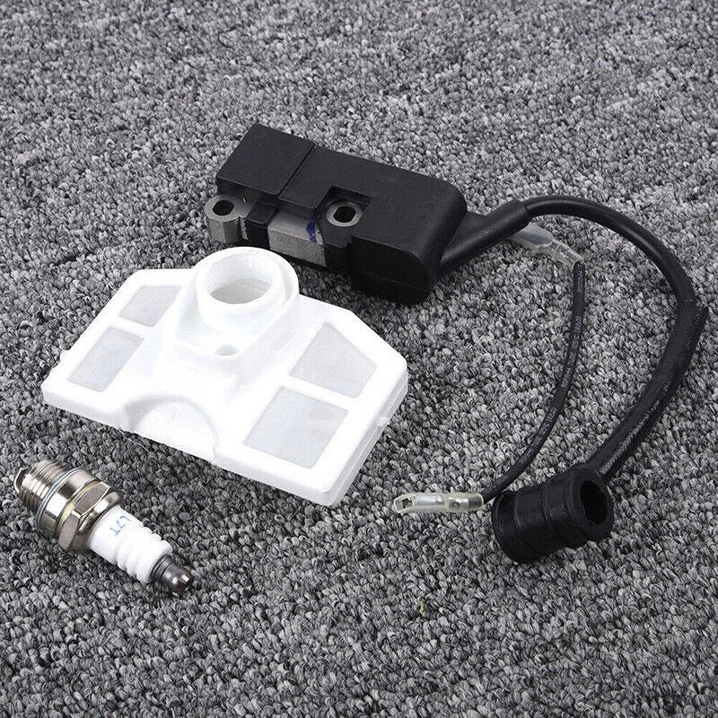 Ignition Coil + Air Filter+Spark Plug For 4500 5200 5800 45/52 /58cc Chainsaw