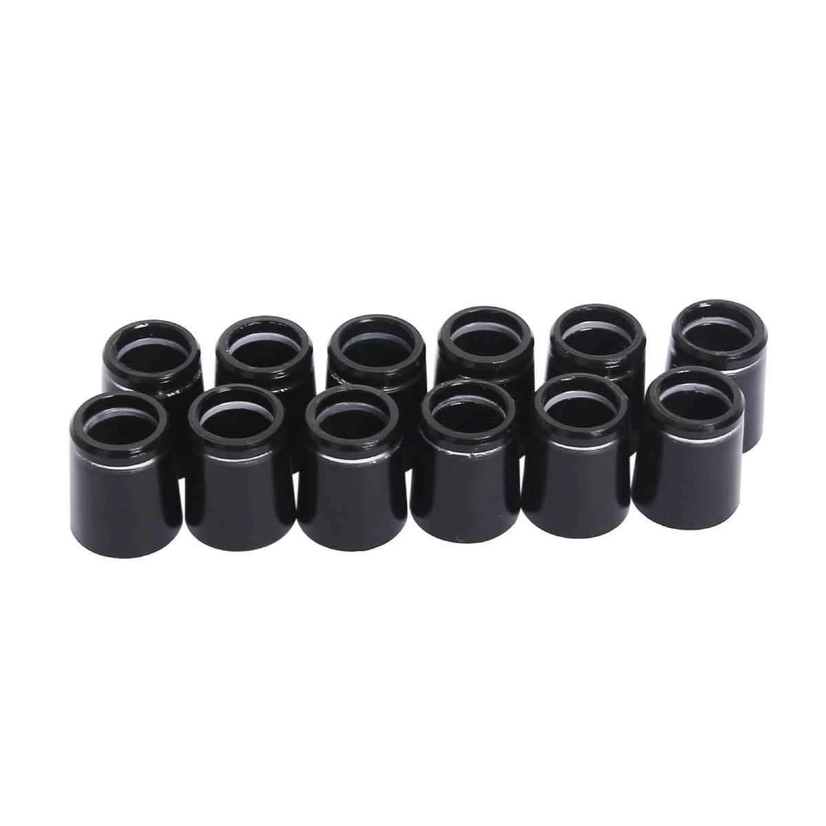 Mariyandh 12 Pcs 0.355'' Black Golf Club Ferrules for Irons Shaft