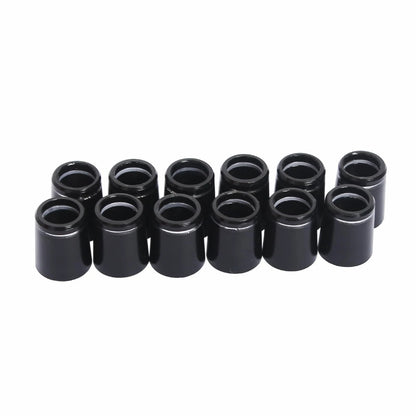 Mariyandh 12 Pcs 0.355'' Black Golf Club Ferrules for Irons Shaft
