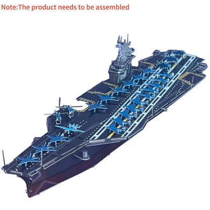 DIY Metal 1/1500 Scale USS Roosevelt Aircraft Carrier CVN-71 Model Kit Gift