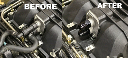 For CTS-V ZL1 6.2L LSA Supercharger Coolant Line -12AN Adapter Fittings CBW-082B