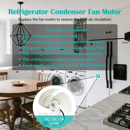 Condenser Fan Motor Component For LG For Kenmore Refrigerator Fridge Freezer Fan