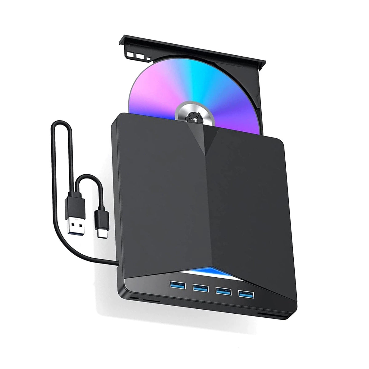 Slim External CD DVD Drive USB 3.0 Reader Writer Burner Player For Laptop