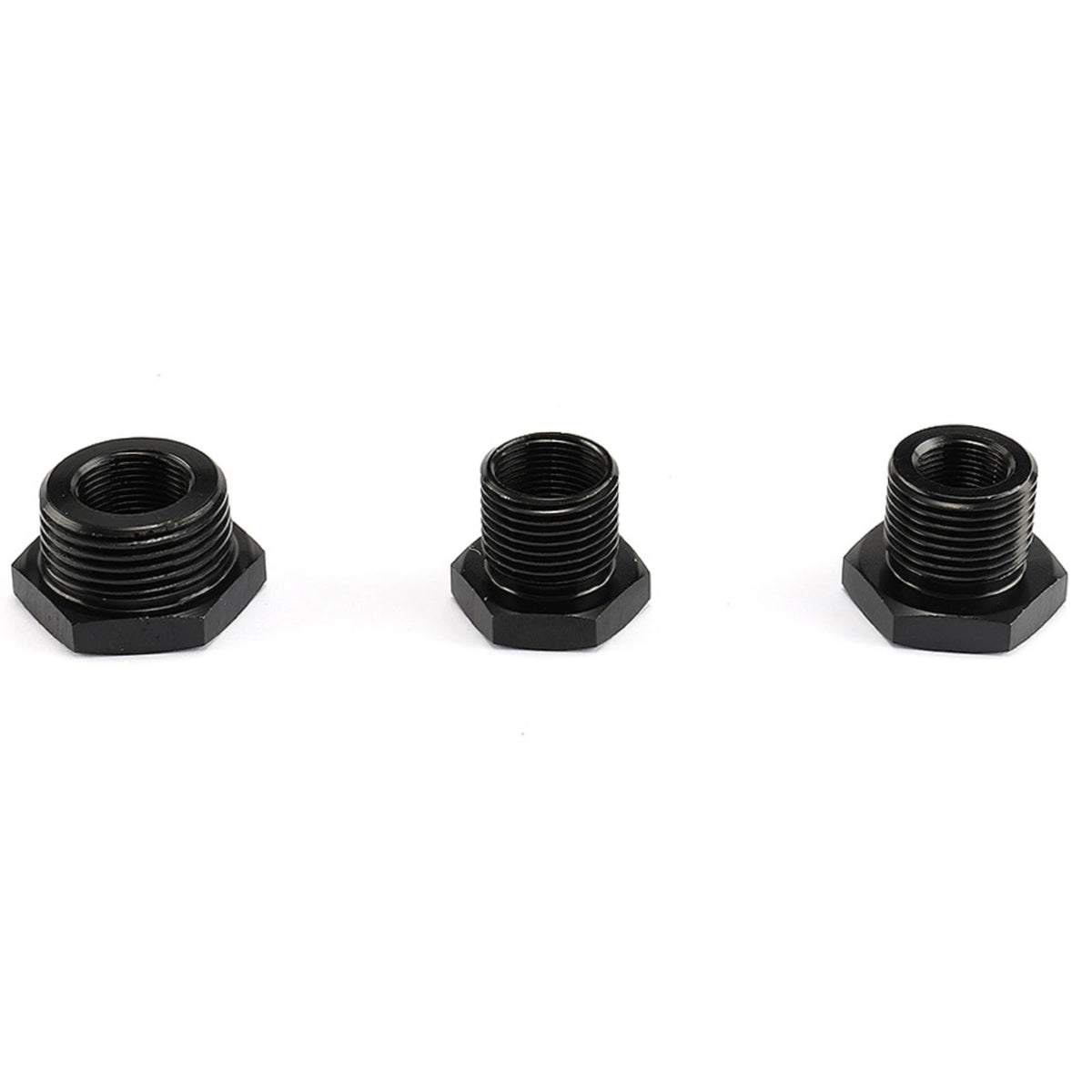 3Pcs 1/2-28 to 3/4-16, 13/16-16, 3/4 NPT Thread Adapter Oil Filter Hose Reducer
