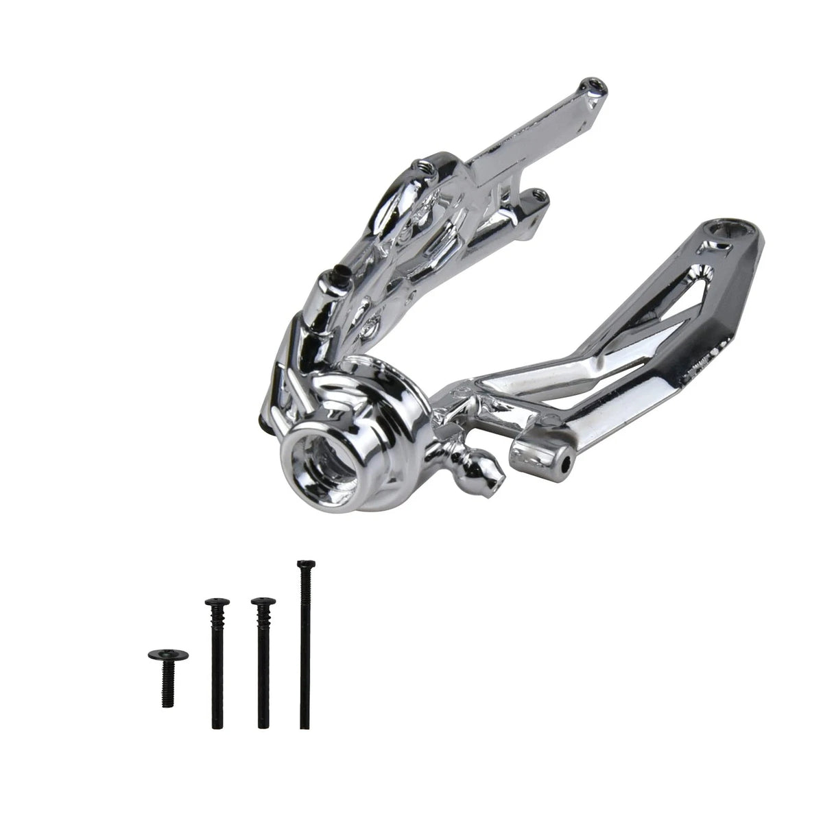 Hosim RC Car Rear Rocker Arm Parts FY-JSB02-S JS-04 X08 X07 Small, Silver