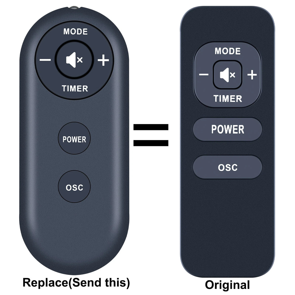 Replacement Remote Control For Holmes 36" CleanBreeze Oscillating Tower Fan