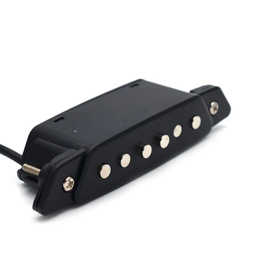 Acoustic Guitar Soundhole Magnetic Pickup Humbucker Passive With Power Jack A