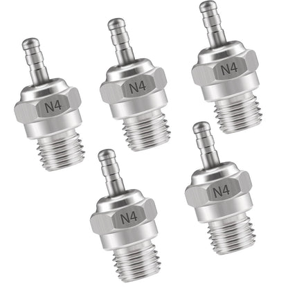 Shaluoman N4 Hot Glow Plug Spark Plugs for Traxas T-maxx Kyosho HSP1 HPI...