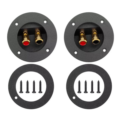 2-Way Speaker Box Terminal Cup Round Spring Loaded Connector for Subwoofer