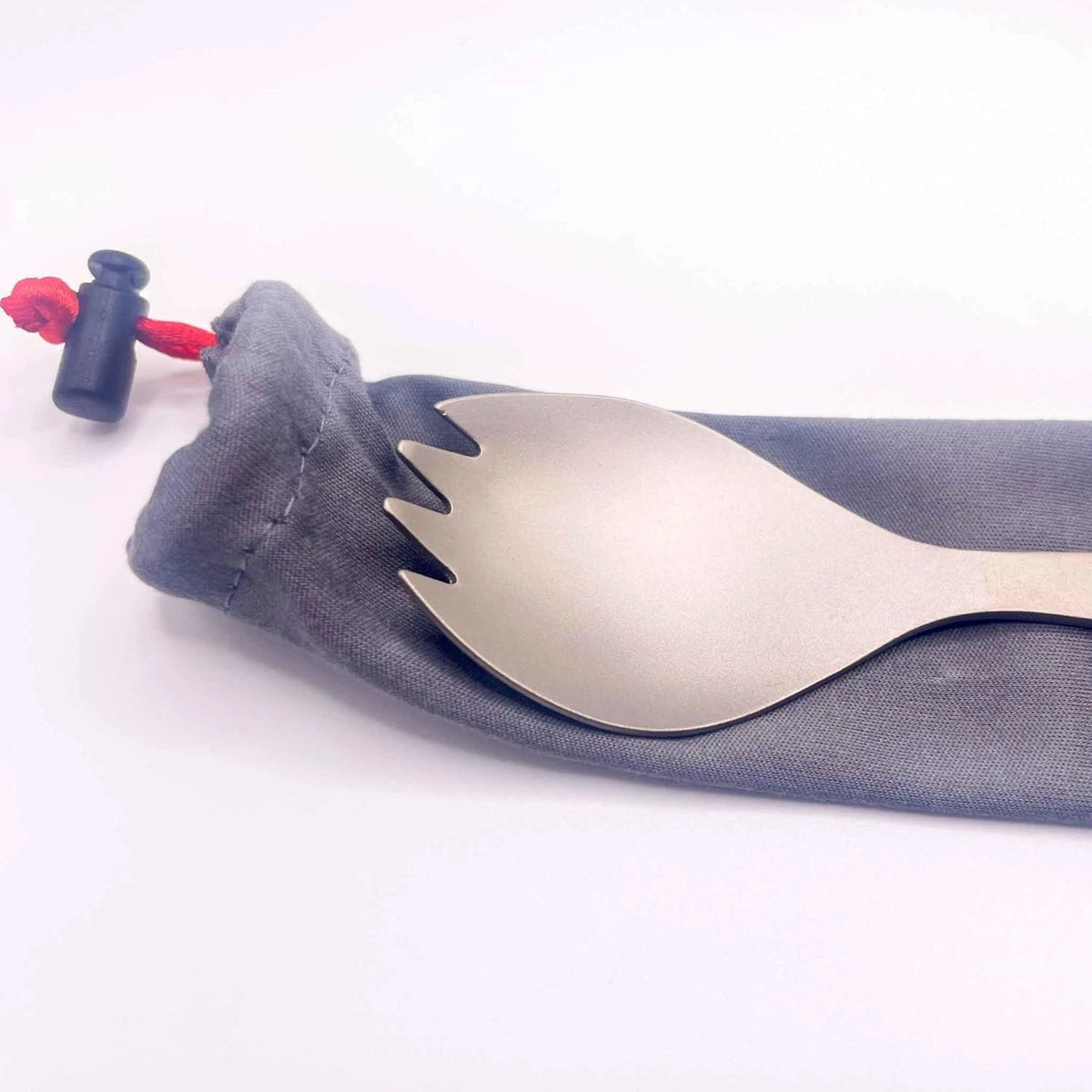 Ultra-Light Titanium Spork for Backpacking & Camping Gray/Silver