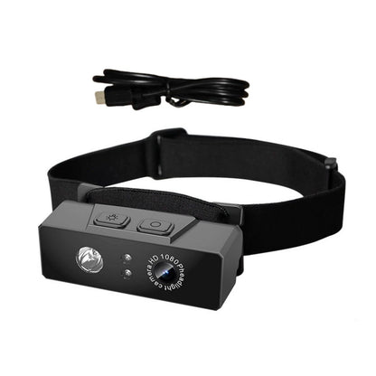 2 in 1 Head-mounted Sport Camera 1080P HD Camcorder Night Vision w/ LED Light