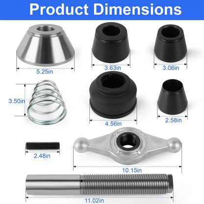Coats Wheel Balancer Complete 28mm to 40mm Shaft Conversion Kit w/Cones Wing Nut