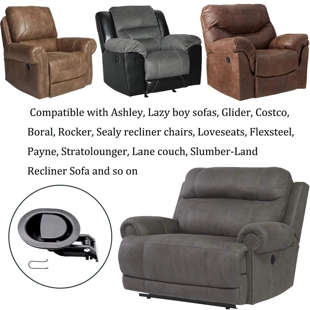 ttmagic Universal Heavy-Duty Metal Sofa Chair 3.5" * 3" * 1.2", Black