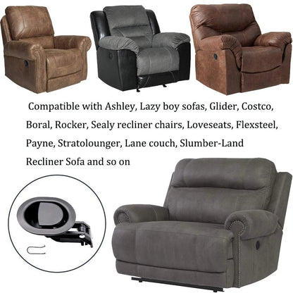 ttmagic Universal Heavy-Duty Metal Sofa Chair 3.5" * 3" * 1.2", Black