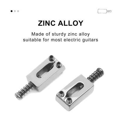 SAPHUE Guitar Bridge Saddle with Spring Screws Wrench Tremolo for Chrome