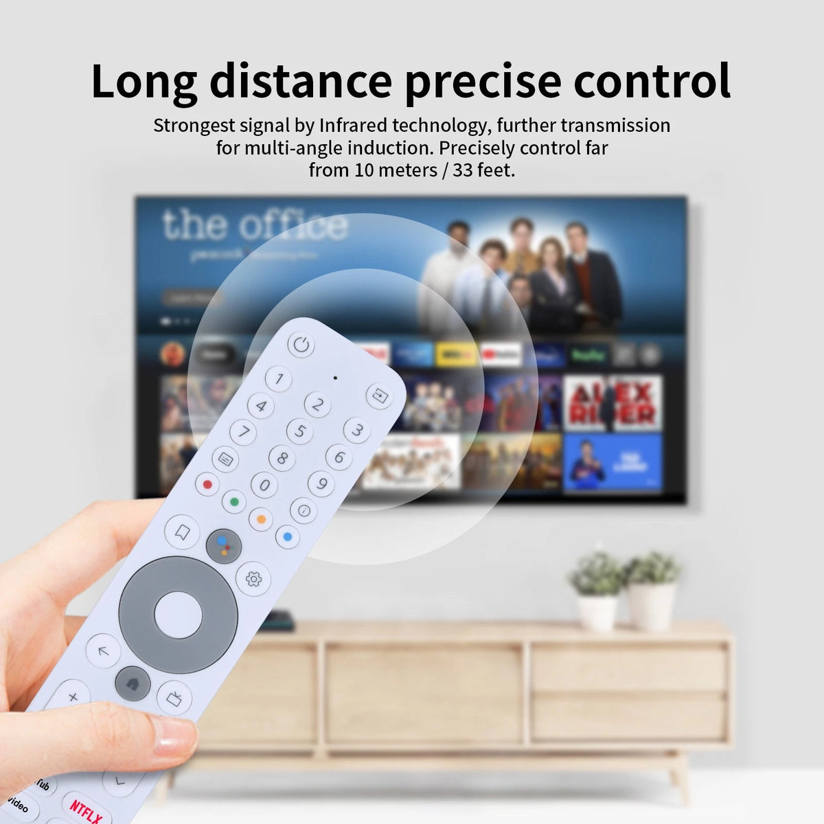 Remote Control For MECOOL KM2 PLUS Deluxe Android Smart TV Box with Voice