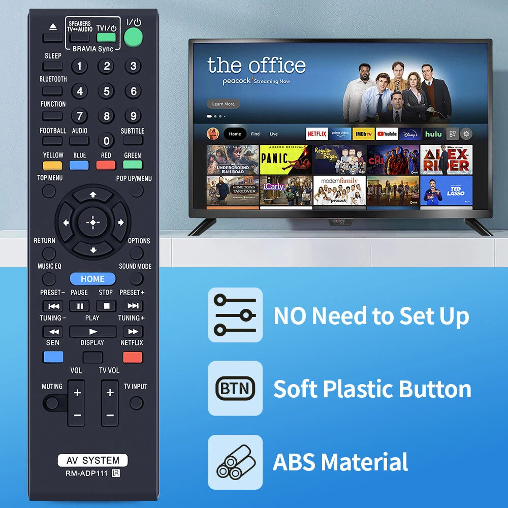 RM-ADP111 Remote Control For Sony Home Theater BDV-E2100 BDV-E4100 BDV-E6100