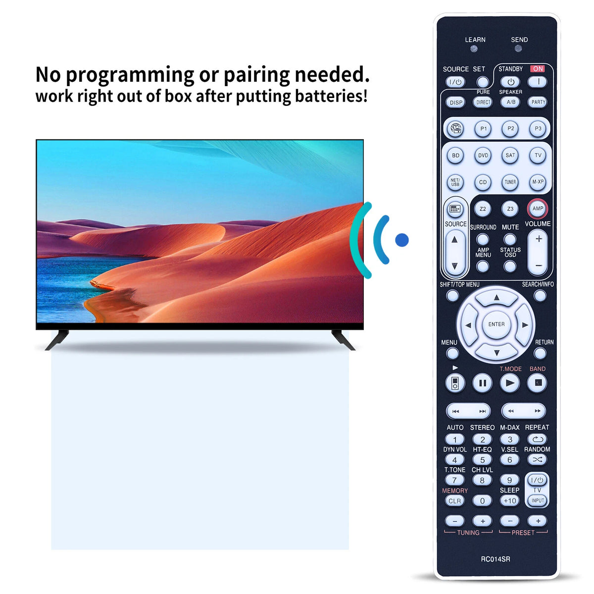 RC014SR Remote Control For Marantz SR6006 SR5006 NR1602 AV Receiver