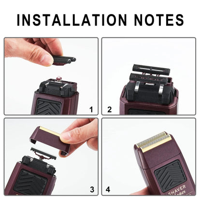 2 Pack Professional 5 Star Series Finale Shaver Replacement Foil 2 Gold