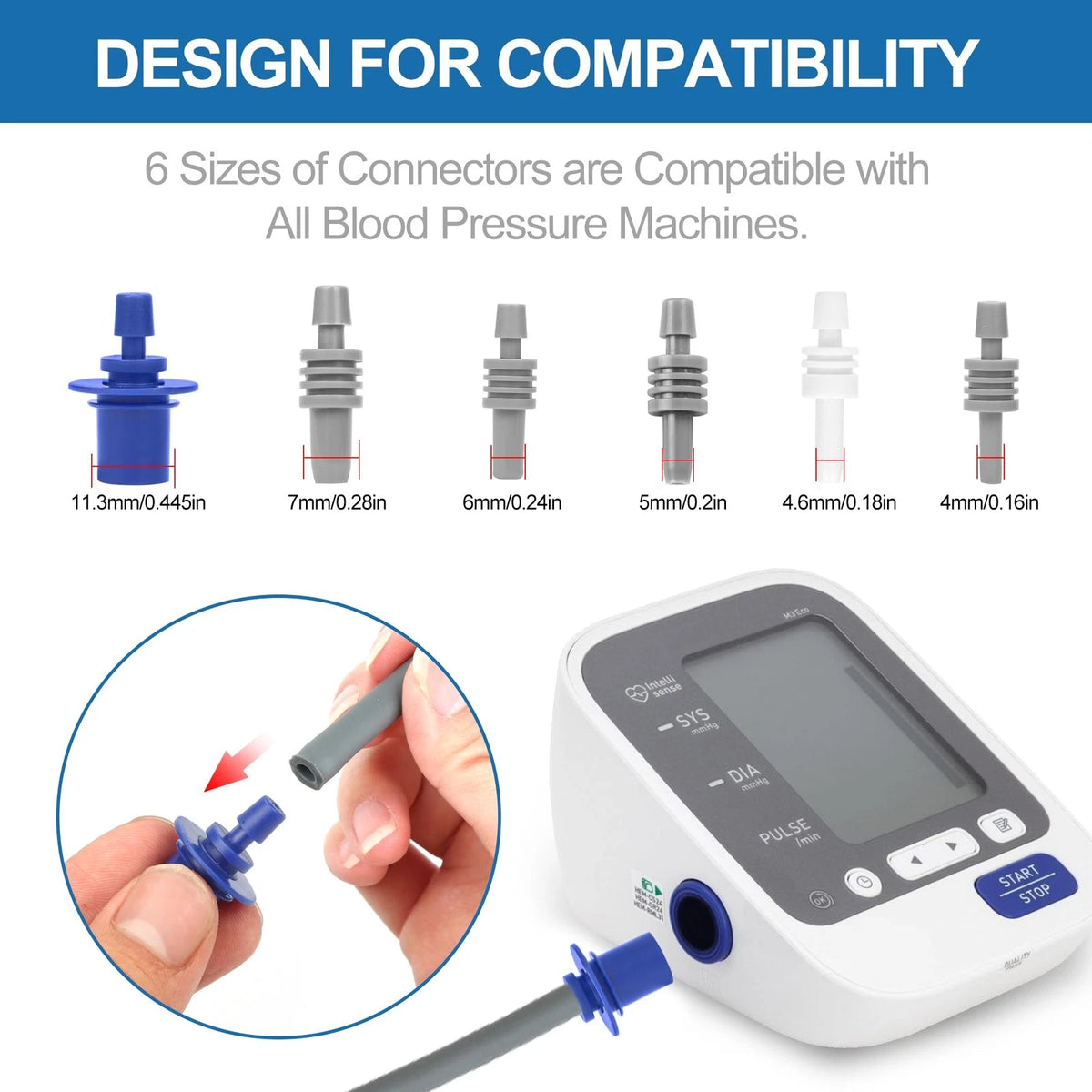 9"-17" Blood Pressure Cuff Arm, Wide-Range Standard/Medium to Large Medium