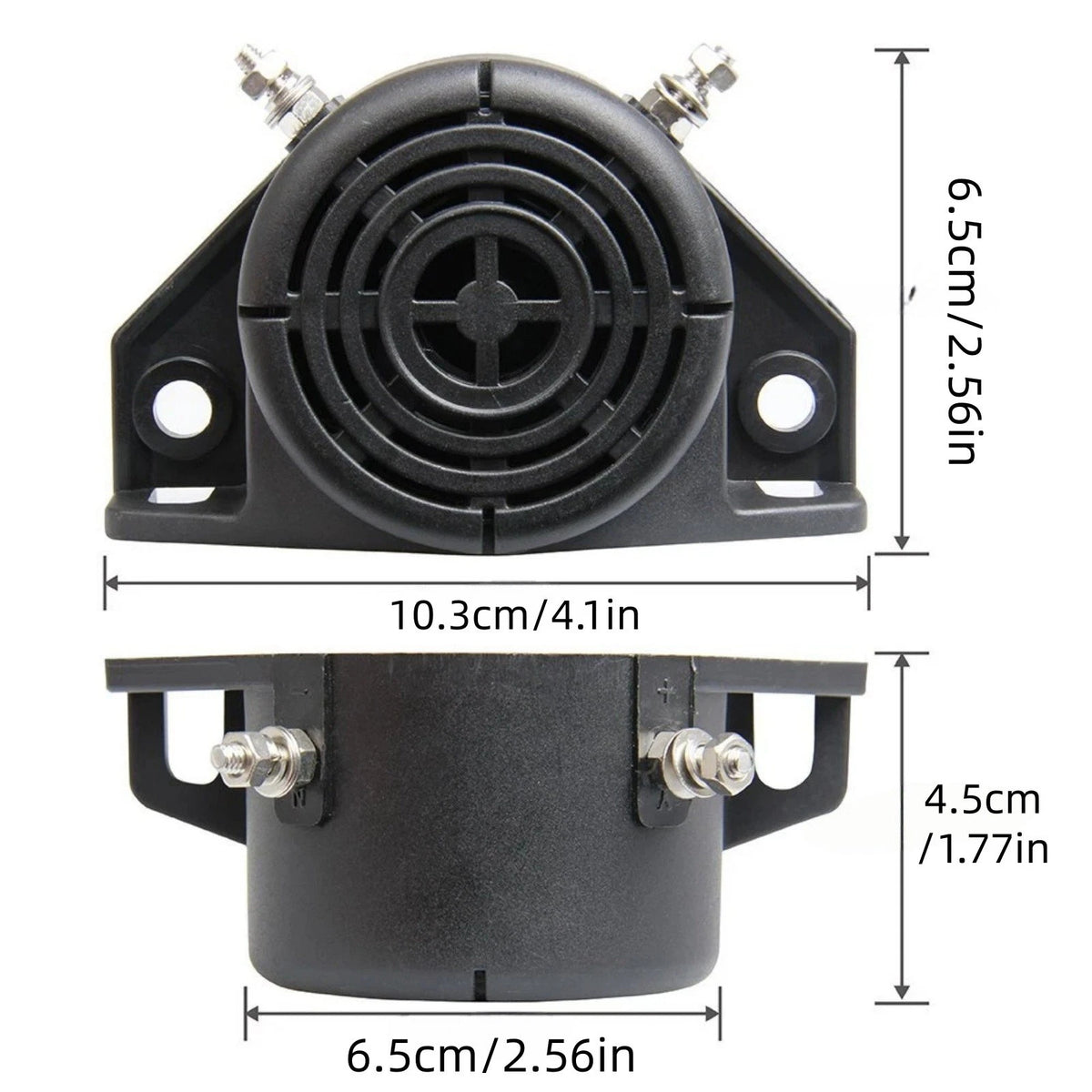 107dB Reverse Backup Alarm 12V-24V Waterproof Beeper for Truck Van Vehicle