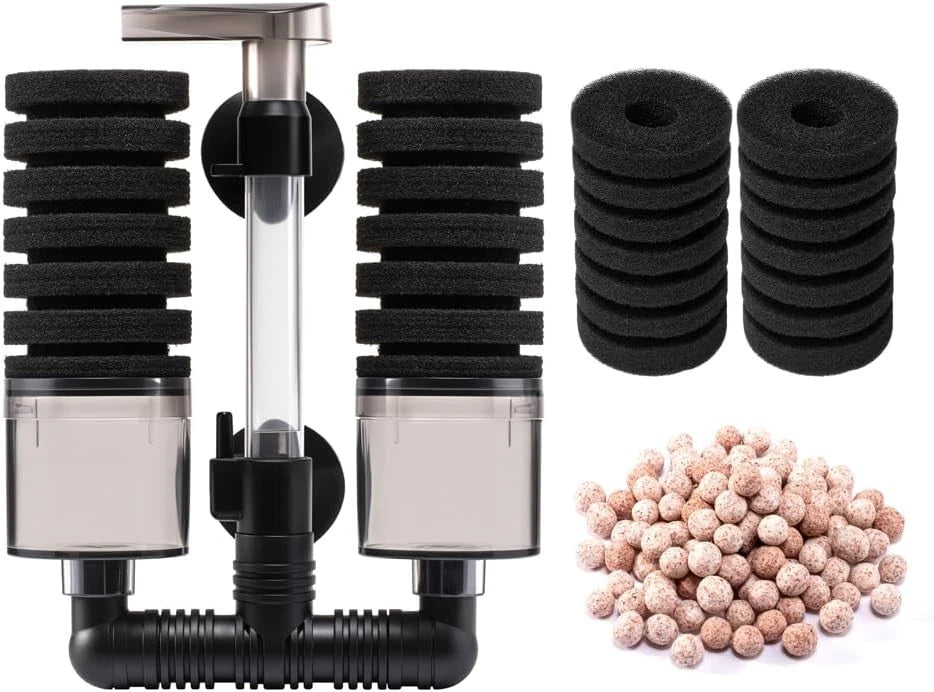 Aquarium Sponge Filter Fish Tank Foam Quiet DT-100A (10 to 40 gallons)