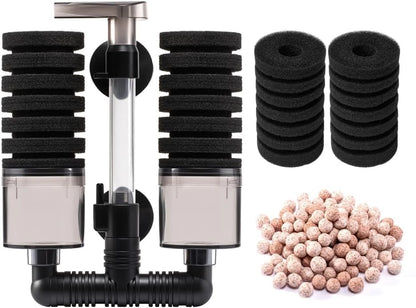 Aquarium Sponge Filter Fish Tank Foam Quiet DT-100A (10 to 40 gallons)