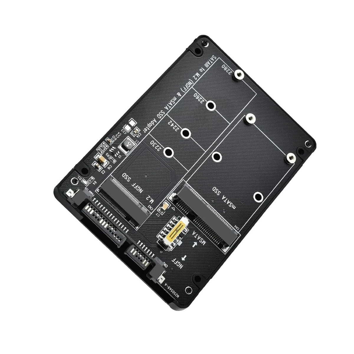 1 x Adapter Card 2 in 1 Converter Supports M.2 NGFF (B/B&M key), MSATA
