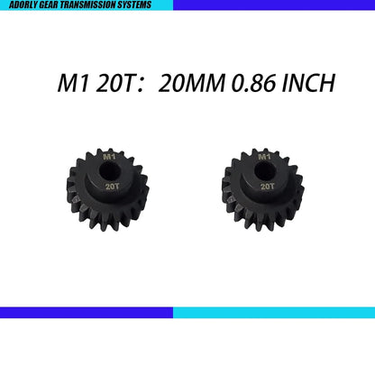 2pcs HD Steel 20t Mod 1 Pinion Gear 5mm for 1/8 HPI C1 SC Savage Flux...