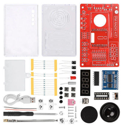 Educational RDA5807 FM Radio DIY Kit 87-108MHz with 15 Sound Level Adjustments
