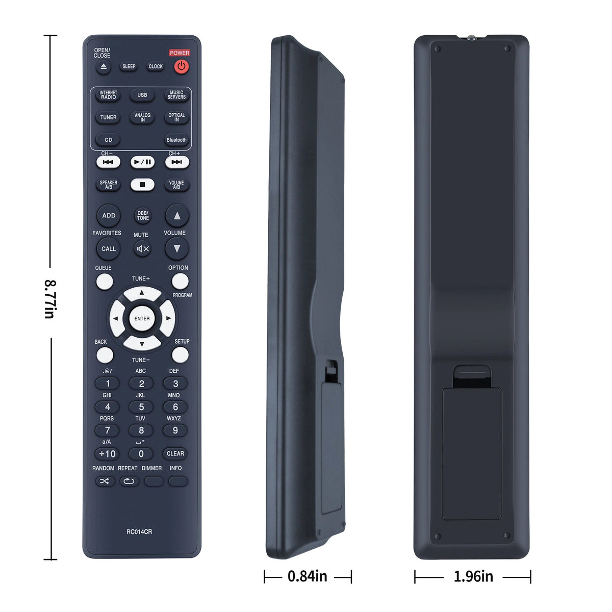 RC014CR Replacement Remote Control for Marantz Network CD Receiver M-CR612