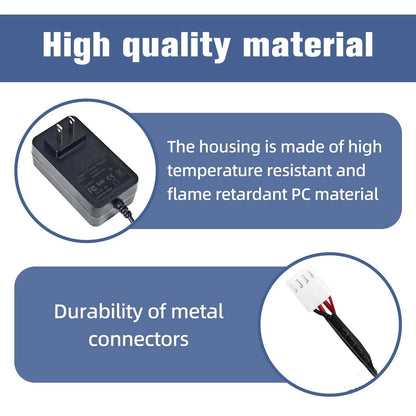 15V DC Power Cord Adapter for Soft Water Transformer Black