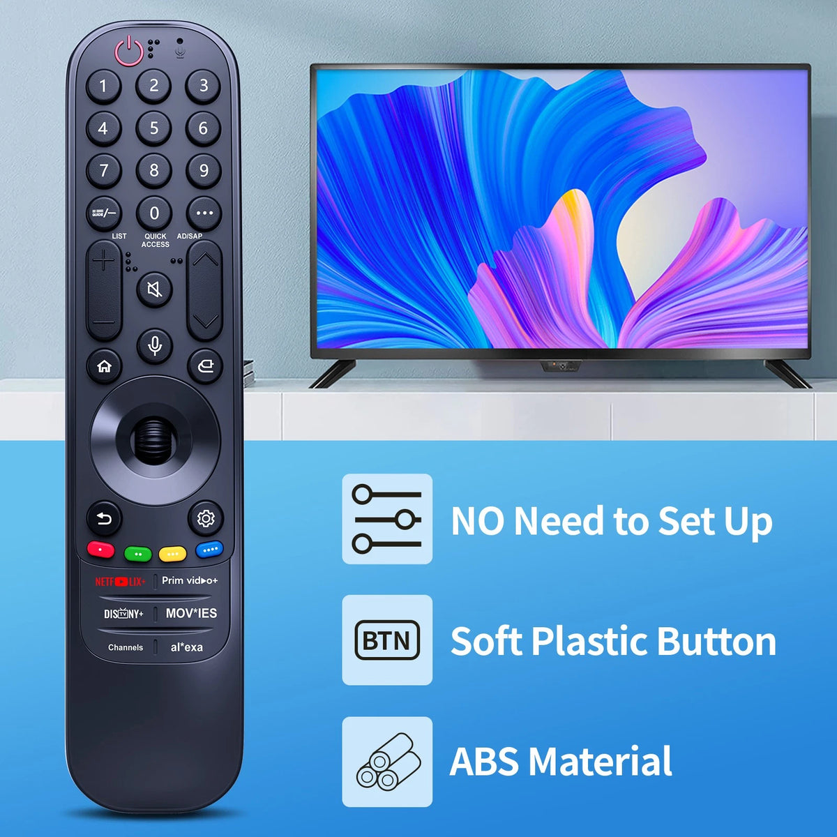 MR24GA AKB76045005 Voice Replacement Remote Control For LG TV 50QNED80CTA