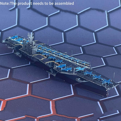 DIY Metal 1/1500 Scale USS Roosevelt Aircraft Carrier CVN-71 Model Kit Gift