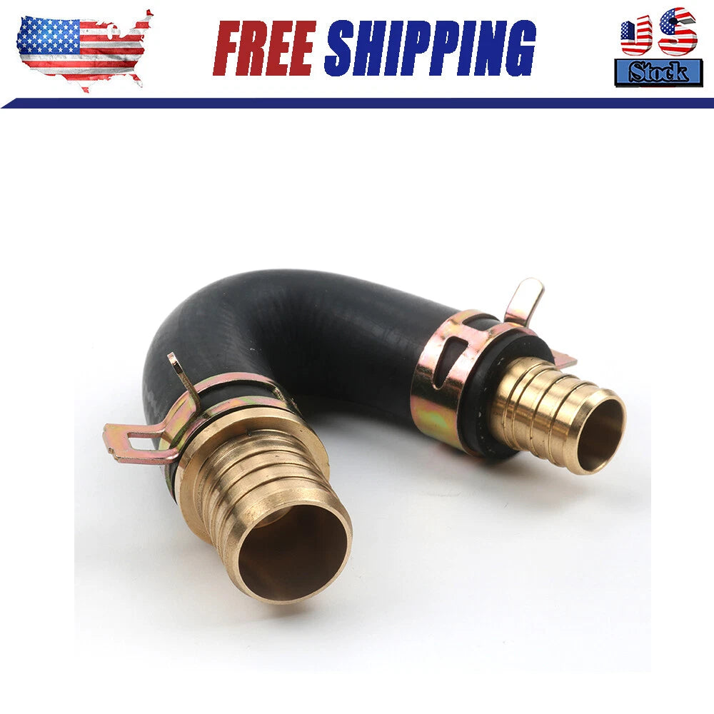 Heater Core Repair Bypass Kit - Brass Fittings - 5/8" x 3/4" Combination Hose