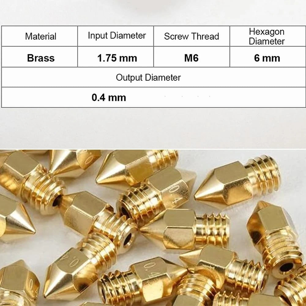 16Pcs Ender 3 Nozzles 0.4mm, MK8 Extruder 0.4mm Compatible for...